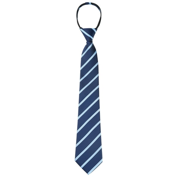 INSPIRE CHIC Men's Tie Zipper Adjustable Neck Tie for Casual Formal Navy Blue -1