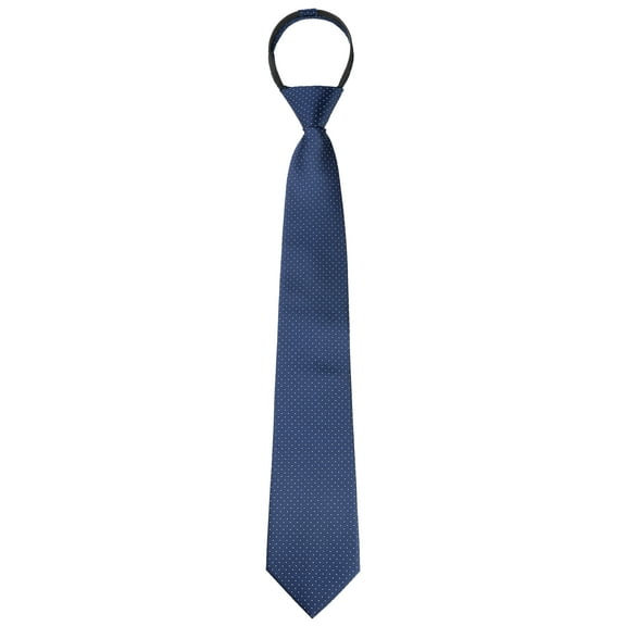 INSPIRE CHIC Men's Tie Zipper Adjustable Neck Tie for Casual Formal Navy Blue -5