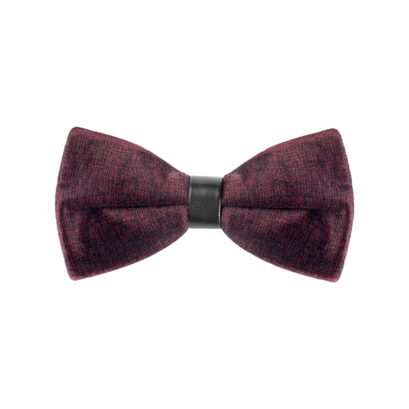 INSPIRE CHIC Men's Velvet Adjustable Pre-Tie Bow Ties for Prom Wedding Tuxedo One Size Burgundy