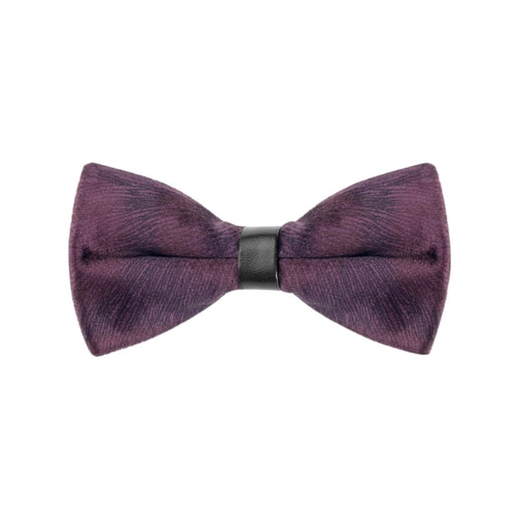 INSPIRE CHIC Men's Velvet Adjustable Pre-Tie Bow Ties for Prom Wedding Tuxedo One Size Dark Purple