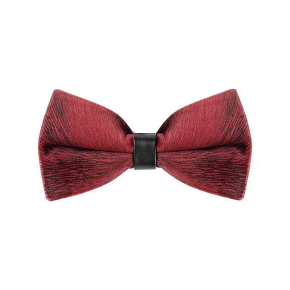 INSPIRE CHIC Men's Velvet Adjustable Pre-Tie Bow Ties for Prom Wedding Tuxedo One Size Deep Red