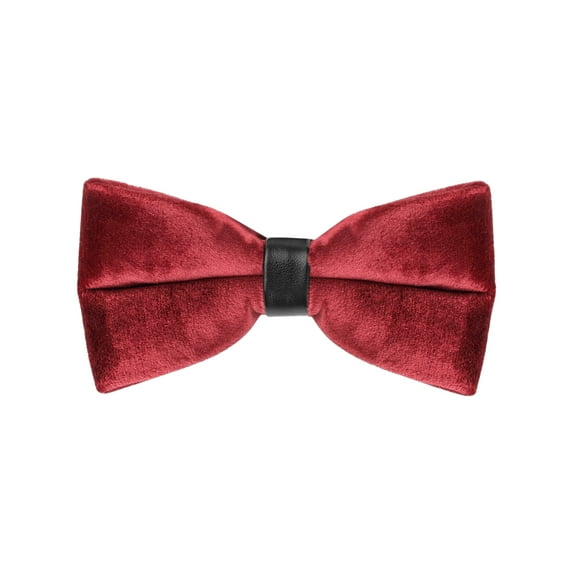 INSPIRE CHIC Men's Velvet Adjustable Pre-Tie Bow Ties for Prom Wedding Tuxedo One Size Red