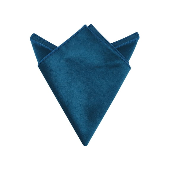 INSPIRE CHIC Men's Velvet Solid Color Pocket Square for Suit Formal