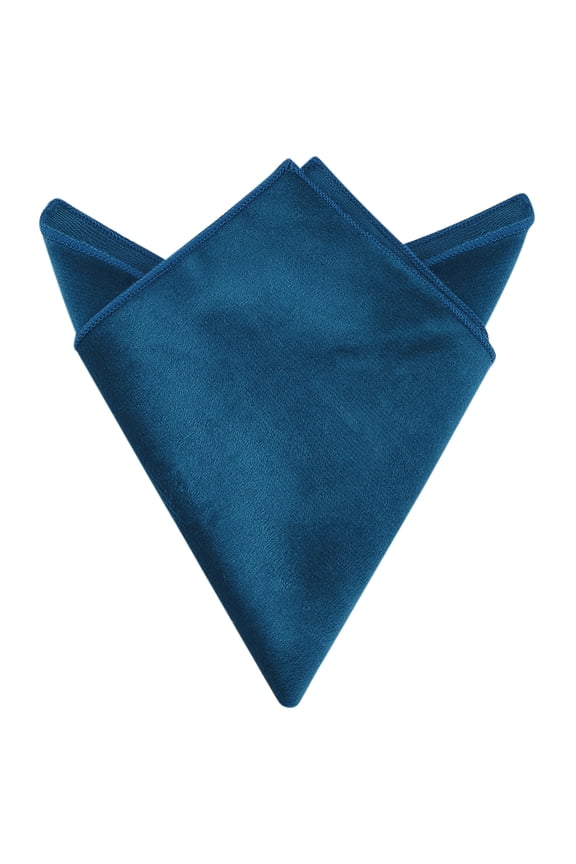 Men's Velvet Solid Color Pocket Square for Suit Formal