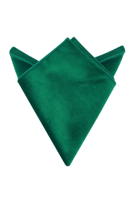 Men's Velvet Solid Color Pocket Square for Suit Formal