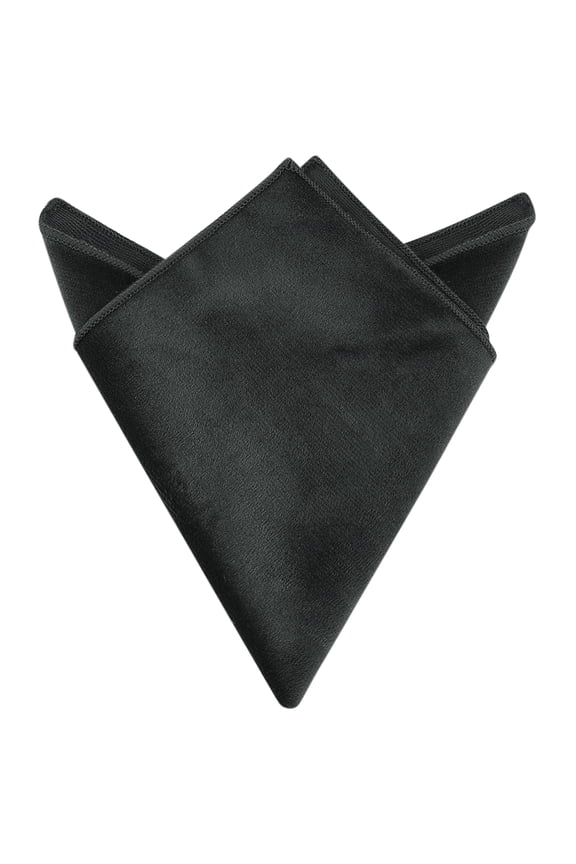 Men's Velvet Solid Color Pocket Square for Suit Formal