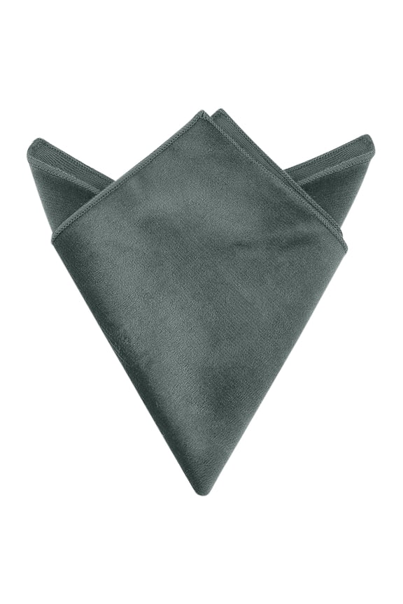 Men's Velvet Solid Color Pocket Square for Suit Formal