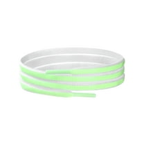 INSPIRE CHIC Nightglow Shoelaces Flashing Semi-Circular Flat Colorful Shoestrings 1 Pair