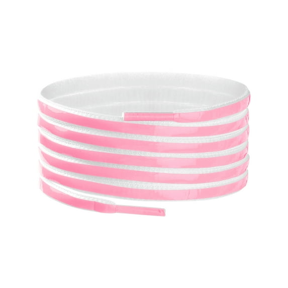 INSPIRE CHIC Nightglow Shoelaces Flashing Semi-Circular Flat Colorful Shoestrings 1 Pair