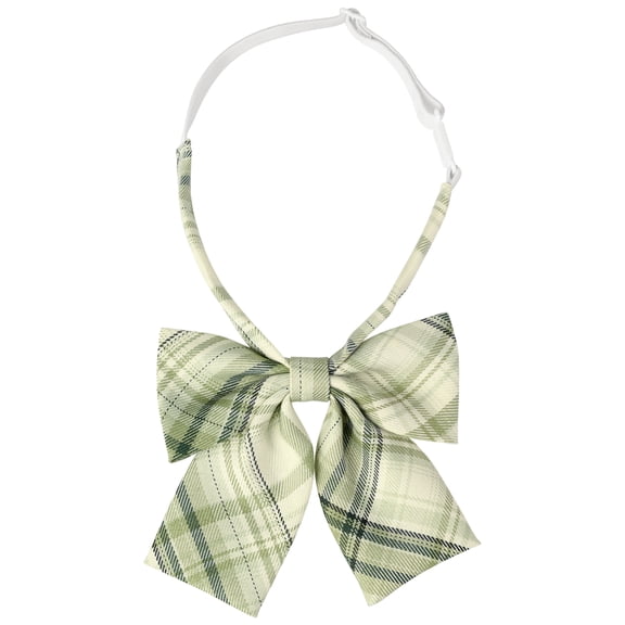 INSPIRE CHIC Plaid Pre-tied Knot Cute Stylish Colorful Bow Ties for Women Uniform School