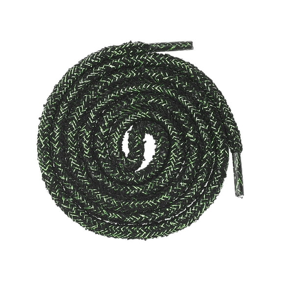 INSPIRE CHIC Round Colorful Fashion Shoelaces for Sneakers Gold Wire Bling Shoe Laces 2 Pairs