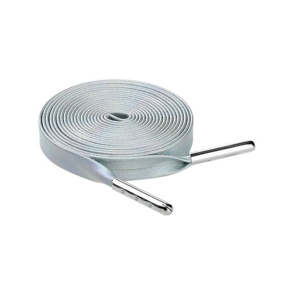 INSPIRE CHIC Unisex PU Leather Flat Shoe Laces for Sneakers Boots Holographic Silver 120cm/47.2"