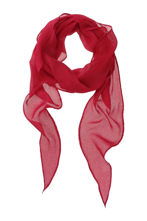 Unisex Solid Rhombus Large Scarves Wrinkle Neck Scarf Beach Gauze Wrap Shawl