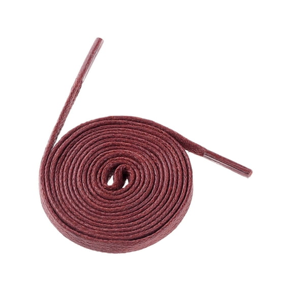 INSPIRE CHIC Unisex Waxed Cotton Athletic Shoelaces Flat Shoe Laces for Sneakers 1 Pair Fuchsia 140cm/55.12"