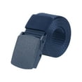 thumbnail image 1 of INSPIRE CHIC Unisex's Outdoor Belt Nylon Canvas Belts Breathable Plastic Buckle for Pants Skirts 123x3.8cm/48.4x1.5" Dark Blue, 1 of 6
