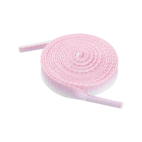 INSPIRE CHIC Wide Flat Shoelaces Gradient Colored Shoe Laces for Sneakers Shoe Strings 1 Pair