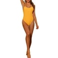 thumbnail image 1 of INSPIRE CHIC Women One Piece Lace Up Swimsuit, Tie Cross Back Tummy Control Backless Swimwear, 1 of 5