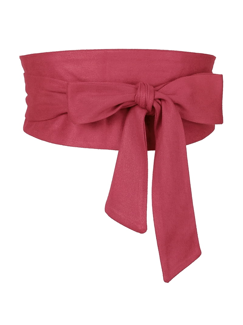 INSPIRE CHIC Women Plus Size Solid Obi Belt, Bowknot Self  display picture 1
