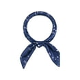 thumbnail image 1 of INSPIRE CHIC Women Satin Square Musical Note 35" Large Silky Neck Scarf Dark Blue 90x90cm/35.4x35.4 inches(LxW), 1 of 6