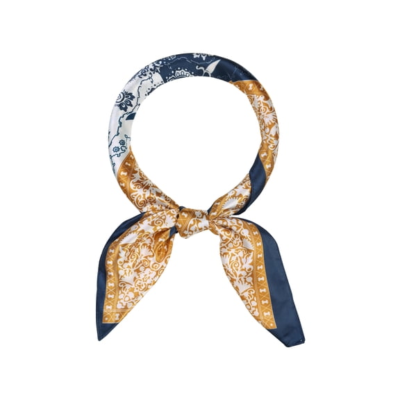 INSPIRE CHIC Women Satin Square Scarf 35" Large Paisley Silky Hair Scarf Head Sleep Wrap Bandanas