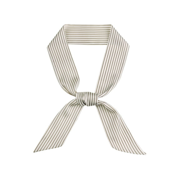 INSPIRE CHIC Women Striped Skinny Long Scarves Satin Silky Neck Scarf Neckerchief Ribbon Hair Band