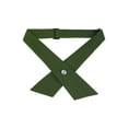thumbnail image 1 of INSPIRE CHIC Women's Adjustable Criss-Cross Bow Ties Solid Snap Button Neck Tie for School Uniform Green One Size, 1 of 5