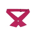 thumbnail image 1 of INSPIRE CHIC Women's Adjustable Criss-Cross Bow Ties Solid Snap Button Neck Tie for School Uniform Hot Pink One Size, 1 of 5