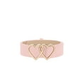 thumbnail image 1 of INSPIRE CHIC Women's Belt Double Heart Snap Buckle Fashion Casual Decorative Belts for Dresses Blouse Pink 107x3.3cm/42.1x1.3", 1 of 6