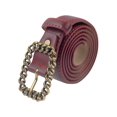 thumbnail image 1 of INSPIRE CHIC Women's Belt Retro Simple Chain Square Buckle for Dress Coat Decorative Belts 103x2.8cm/40.5x1.1" Dark Red, 1 of 6