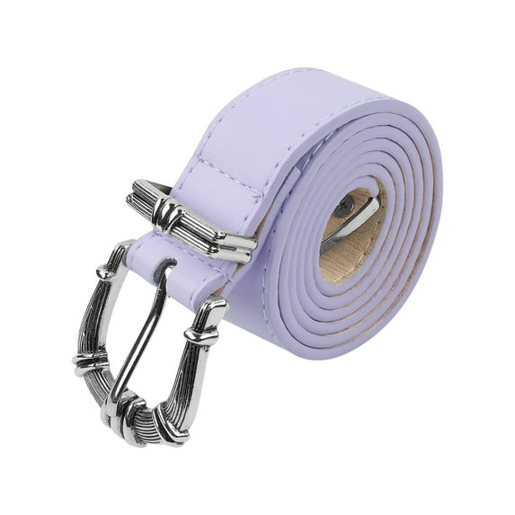 INSPIRE CHIC Women's Belts Personality Buckle Popular Fashion Versatile Decorative Belt for Dresses Blouse 108x2.8cm/42.5x1.1" Purple