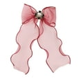 thumbnail image 1 of INSPIRE CHIC Women's Bow Brooch Mesh Rhinestone Neck Tie for Uniform, 1 of 5