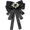 thumbnail image 1 of INSPIRE CHIC Women's Bow Tie Bow Brooch Vintage Rhinestone Ribbon Solid Color, 1 of 5