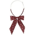 thumbnail image 1 of INSPIRE CHIC Women's Polka Dots Ties Elastic Adjustable Neck Pre-Tied Ribbon Bow Tie Uniform Cosplay Burgundy One Size, 1 of 6