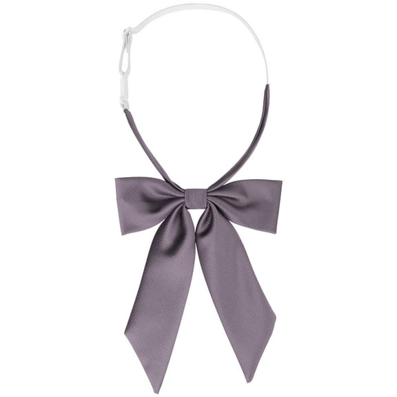 INSPIRE CHIC Women's Bow Tie Solid Color Western Ribbon Pre-Tied Bowtie Light Purple