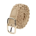 thumbnail image 1 of INSPIRE CHIC Women's Braided Belt Square Buckle Versatile for Coat Jeans Decorative Belts, 1 of 6