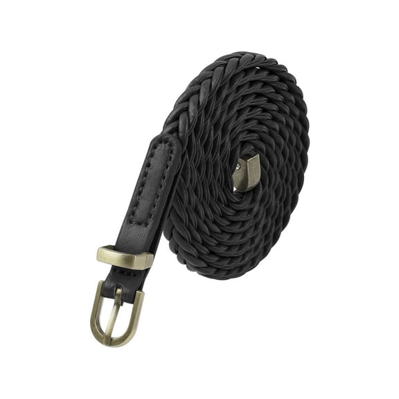INSPIRE CHIC Women's Braided Thin Belt Waist Cord Retro Casual for Dresses Shirt Small Belts