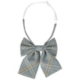 thumbnail image 1 of INSPIRE CHIC Women's Pre-tied Bowties Adjustable Colorful Plaid Tartan Checked Bow Ties for Costume Slate Blue, 1 of 6