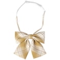thumbnail image 1 of INSPIRE CHIC Women's Cute Plaid Elastic Strap Pre-tied Bow Ties, 1 of 6