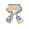 thumbnail image 1 of INSPIRE CHIC Women's Floral Printed Contrast Color Scarf, Skinny Long Hair Ribbon Neck Tie Scarves Neckerchief 95x9cm/37.4x3.5"(LxW) Pink-Blue, 1 of 6