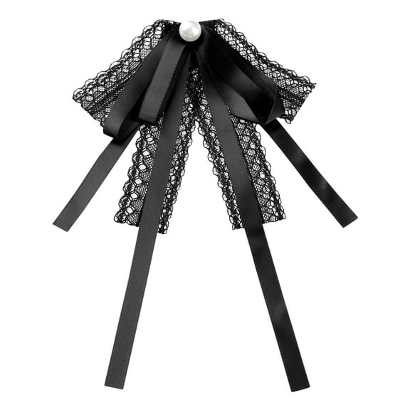 INSPIRE CHIC Women's Lace Bow Tie Brooches Brooch Pins Neck Tie