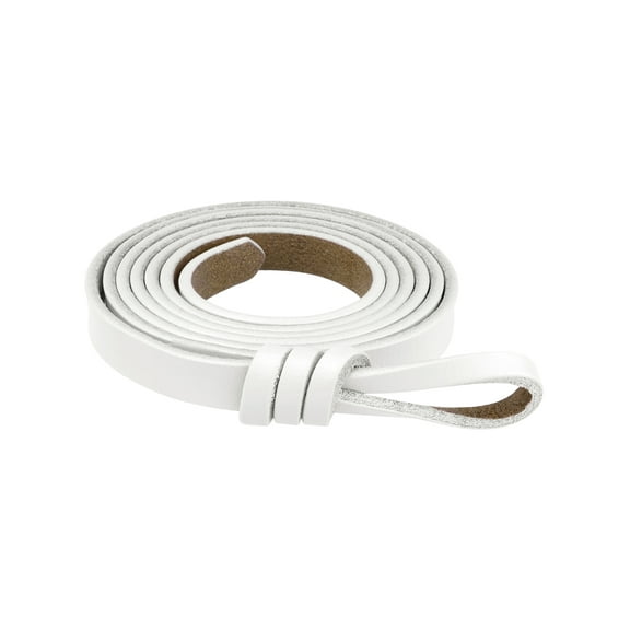 INSPIRE CHIC Women's Leather Belt Fashion Knotted Waist Belt for Dress White