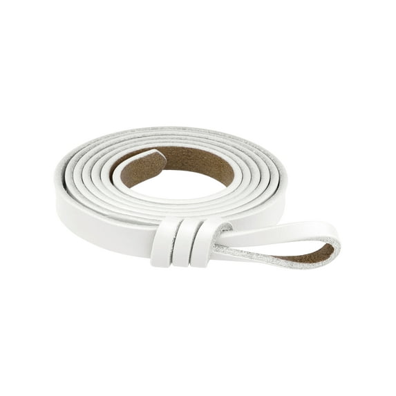 INSPIRE CHIC Women's Leather Belt Fashion Knotted Waist Belt for Dress White