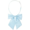 thumbnail image 1 of INSPIRE CHIC Women's Metallic Shiny Bowties Sparkly Pre-tied Solid Color Bow Ties Cute Light Blue One Size, 1 of 6
