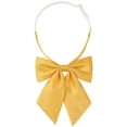 thumbnail image 1 of INSPIRE CHIC Women's Metallic Shiny Bowties Sparkly Pre-tied Solid Color Bow Ties Cute Yellow One Size, 1 of 6