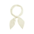 thumbnail image 1 of INSPIRE CHIC Women Pleated Long Scarves, Solid Gradient Contrast Color Ribbon Hair Band Neck Scarves Beige 49.2"x4.3"(LxW), 1 of 5