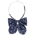thumbnail image 1 of INSPIRE CHIC Women's Polka Dots Pre-tied Adjustable Straps Bow Ties for Uniform Casual Navy Blue, 1 of 5