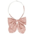 thumbnail image 1 of INSPIRE CHIC Women's Polka Dots Pre-tied Adjustable Straps Bow Ties for Uniform Casual Pink, 1 of 5