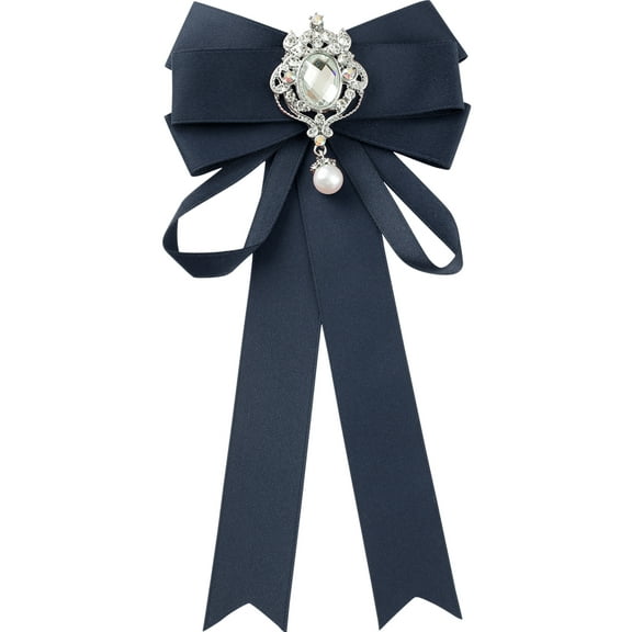 INSPIRE CHIC Women's Pre-Tied Neck Tie Ribbon Elegant Bowknot Bow Tie Bow Tie Brooches