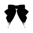 thumbnail image 1 of INSPIRE CHIC Women's Retro Velvet Ribbon Bow Tie Brooch Necktie Pre-Tied Big Bowknot Brooch Pin, 1 of 5
