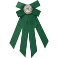 thumbnail image 1 of INSPIRE CHIC Women's Ribbon Brooch Bowknot Pre Tied Bow Ties with Rhinestone, 1 of 5